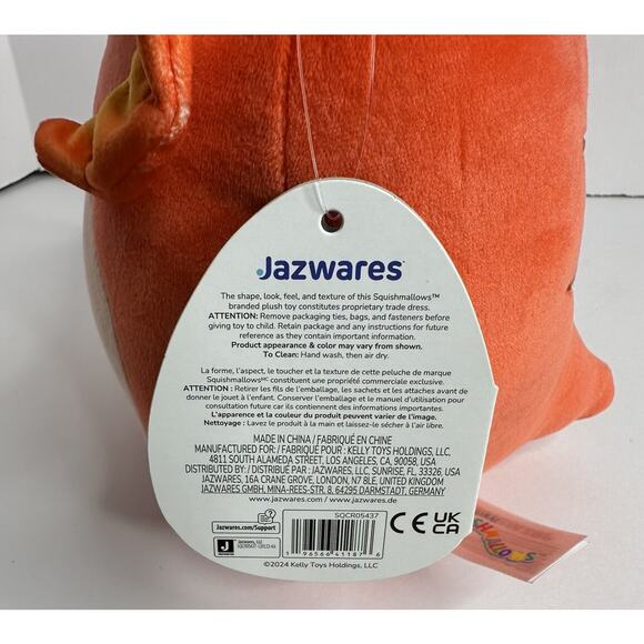 NWT Squishmallow Maxie Filled Neck Lizard 8” Plush Kelly Toys Soft Brand New - Picture 4 of 9